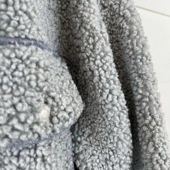 Smiley Sherpa Jacket Cashmere Rabbit Hair Men's Small (fits loose) - Picture 9 of 16